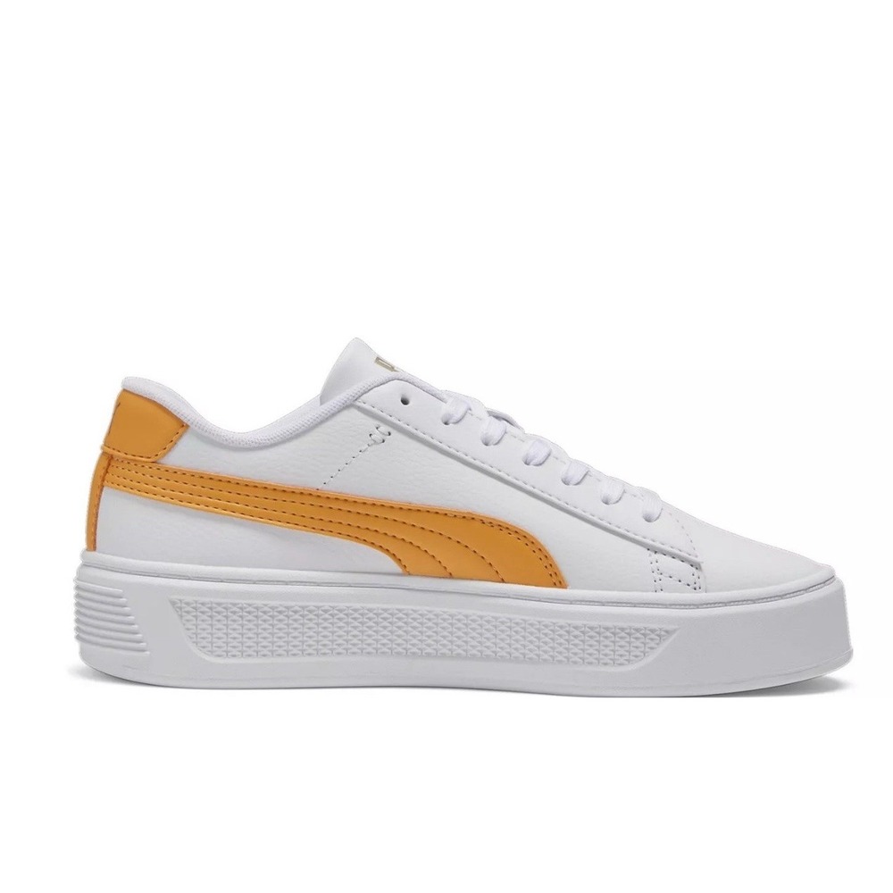 NEW Puma Smash Platform Pink White Sneakers Women's Fashion Shoes Size 10 - Picture 2 of 10